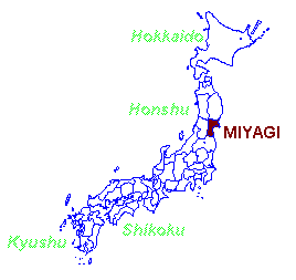 Map: Location of Miyagi